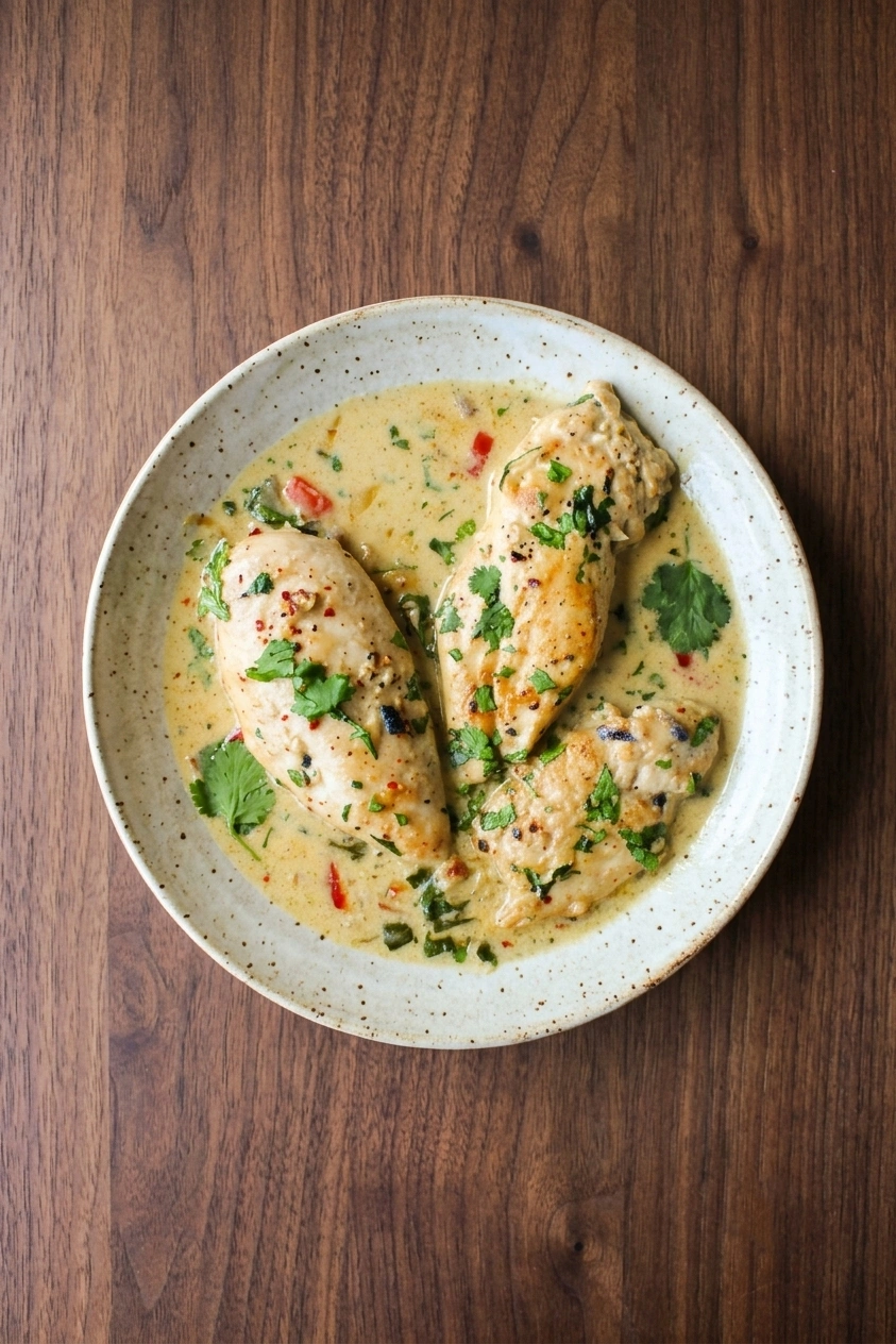 Well-spiced coconut chicken curry at Taste of India Express, Sherwood Park
