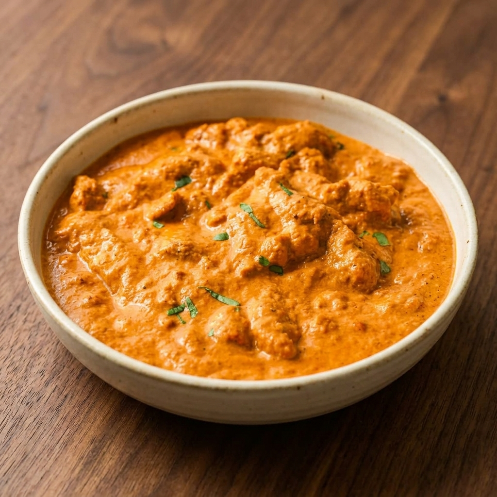 Creamy butter chicken served at Taste of India Express in Sherwood Park, AB