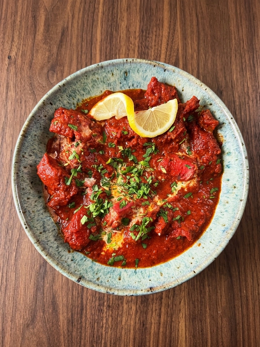 Chicken Tikka Masala in a spiced tomato cream sauce at Taste of India Express in Sherwood Park